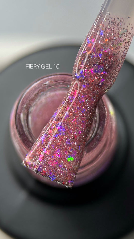 Gel Polish SAGA Professional FIERY Gel 16, 9ml