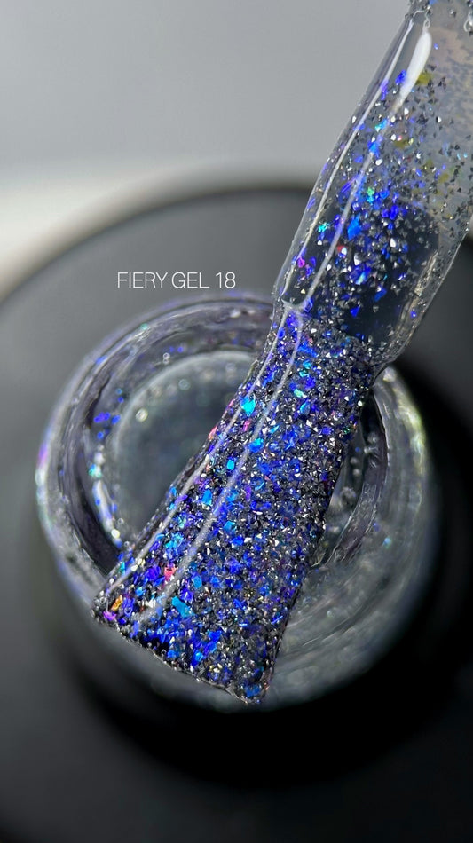 Gel Polish SAGA Professional FIERY Gel 18, 9ml