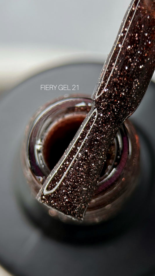 Gel Polish SAGA Professional FIERY Gel 21, 9ml