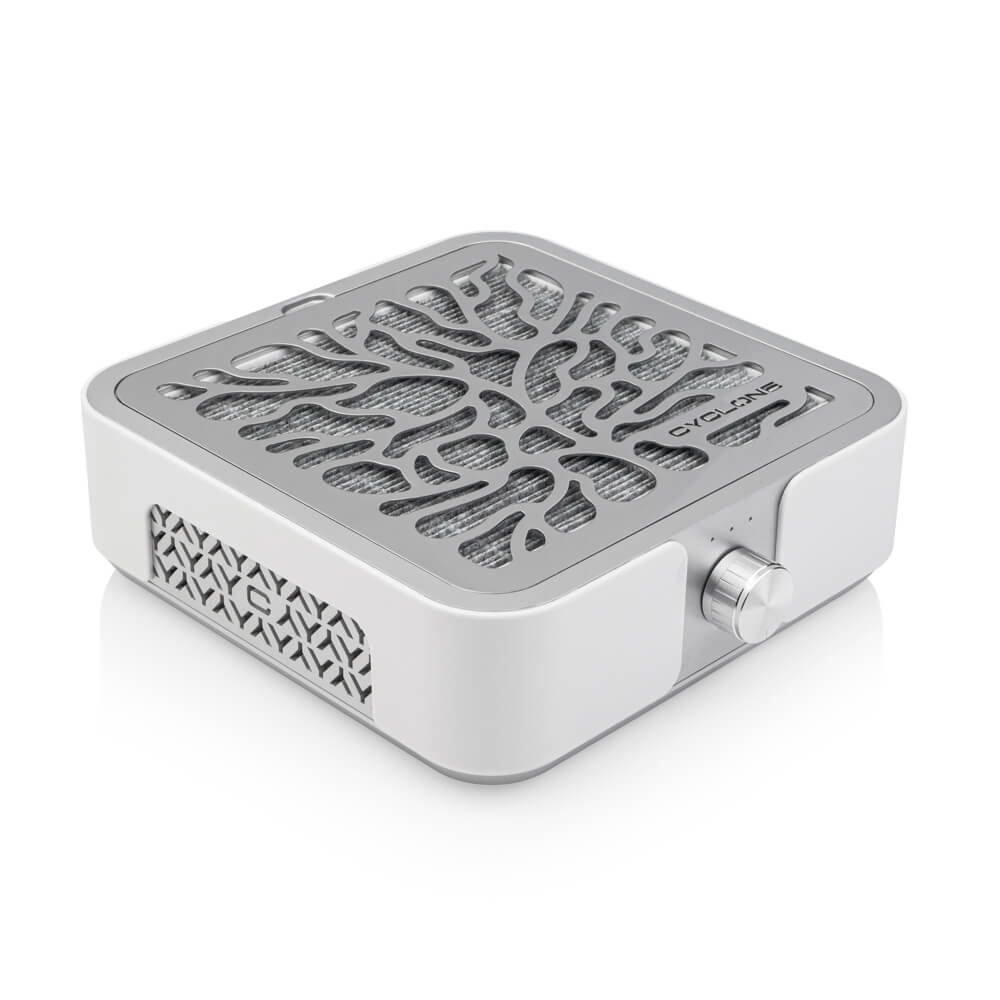 BUCOS CYCLONE X3  72w SILVER Nail dust collector with activated CARBON HEPA filter