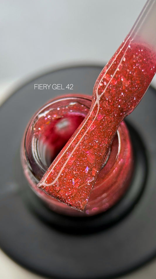 Gel Polish SAGA Professional FIERY Gel 42, 9ml