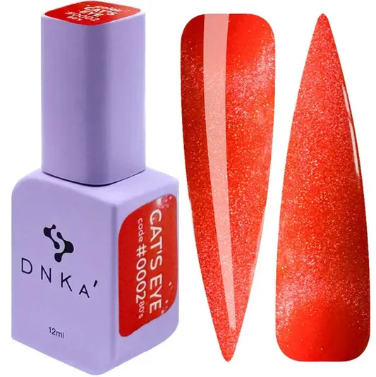 COLOR GEL POLISH "DNKa" Cat's Eye 80's #0002, 12 ml