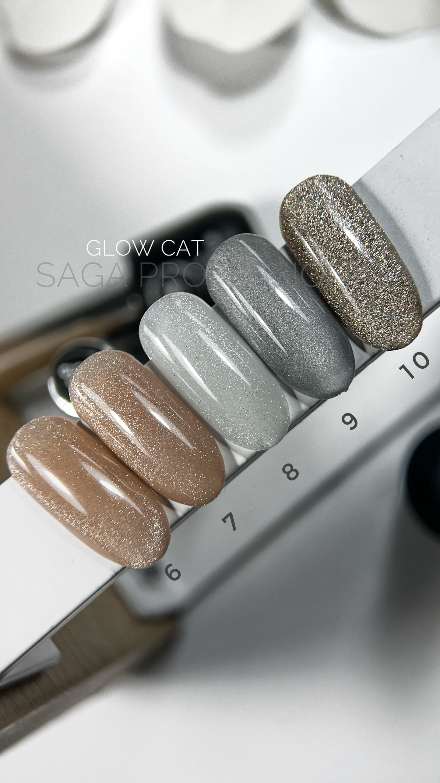 Gel Polish SAGA Professional GLOW CAT 10, 9ml