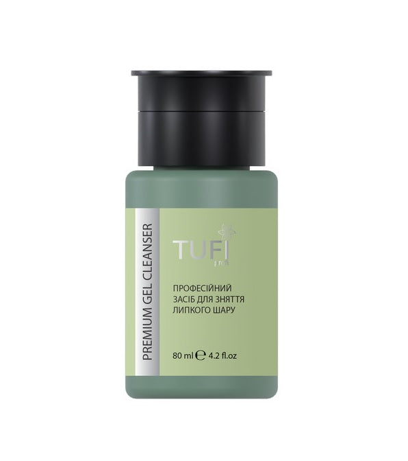 Flüssigkeit zum Entfernen der klebrigen Schicht mit Pumpe TUFI profi PREMIUM Gel Cleanser 80 ml