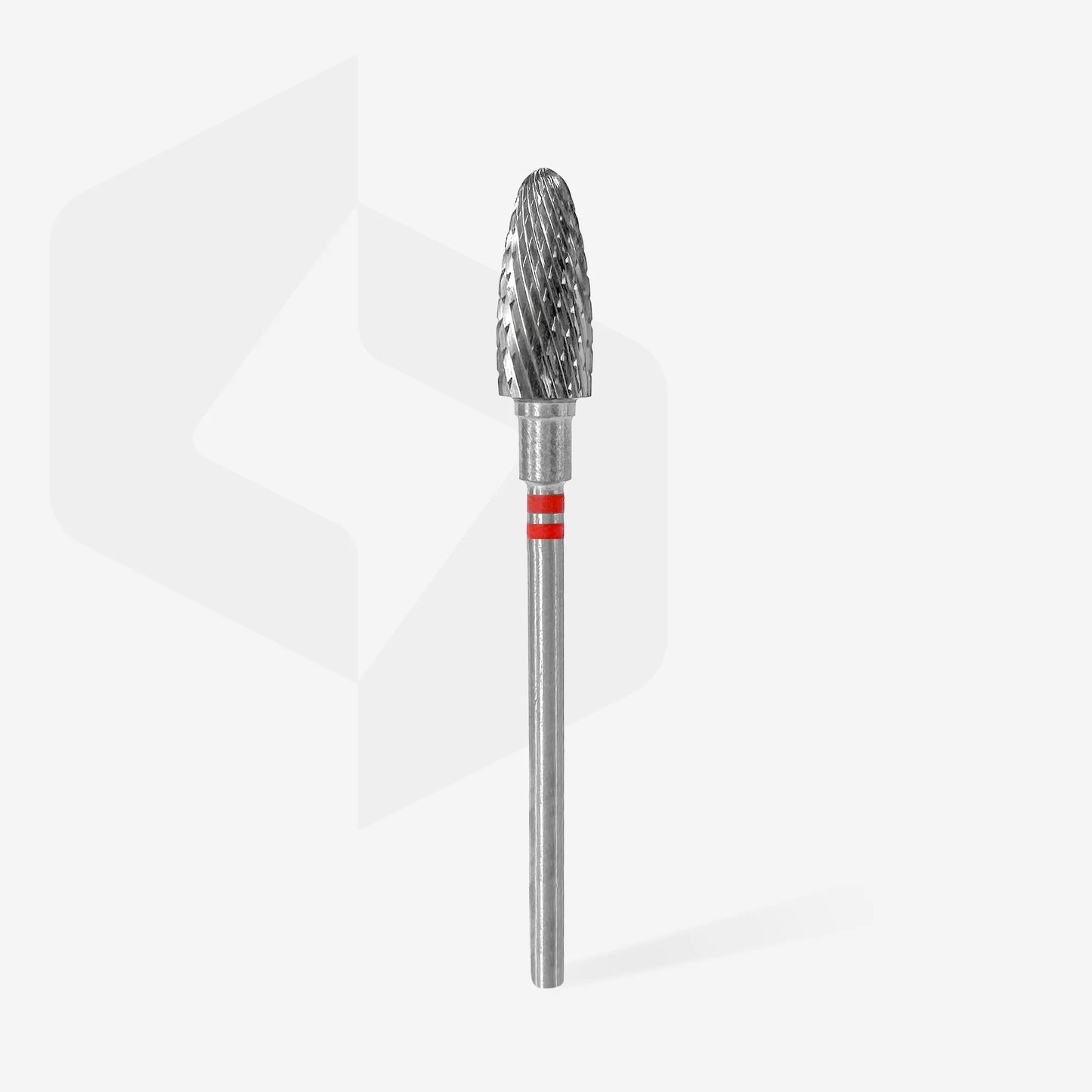 STALEKS Hartmetallfräse für Linkshänder „Mais“, rot, Durchmesser 6 mm / Arbeitsteil 14 mm