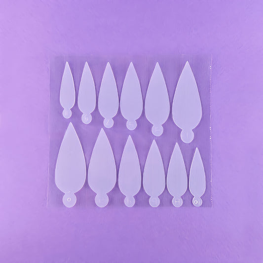 PROFESSIONAL NAIL MOLDS "DNKa",
#0001 36pcs