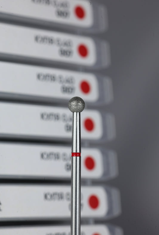 SAGA Professional Diamantfräser Kugel 4mm Rot, 007