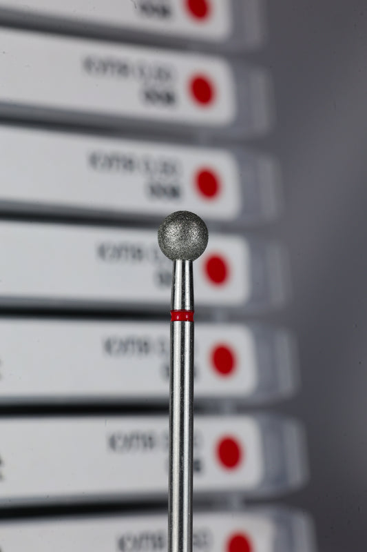 SAGA Professional Diamantfräser Kugel 5mm Rot, 008