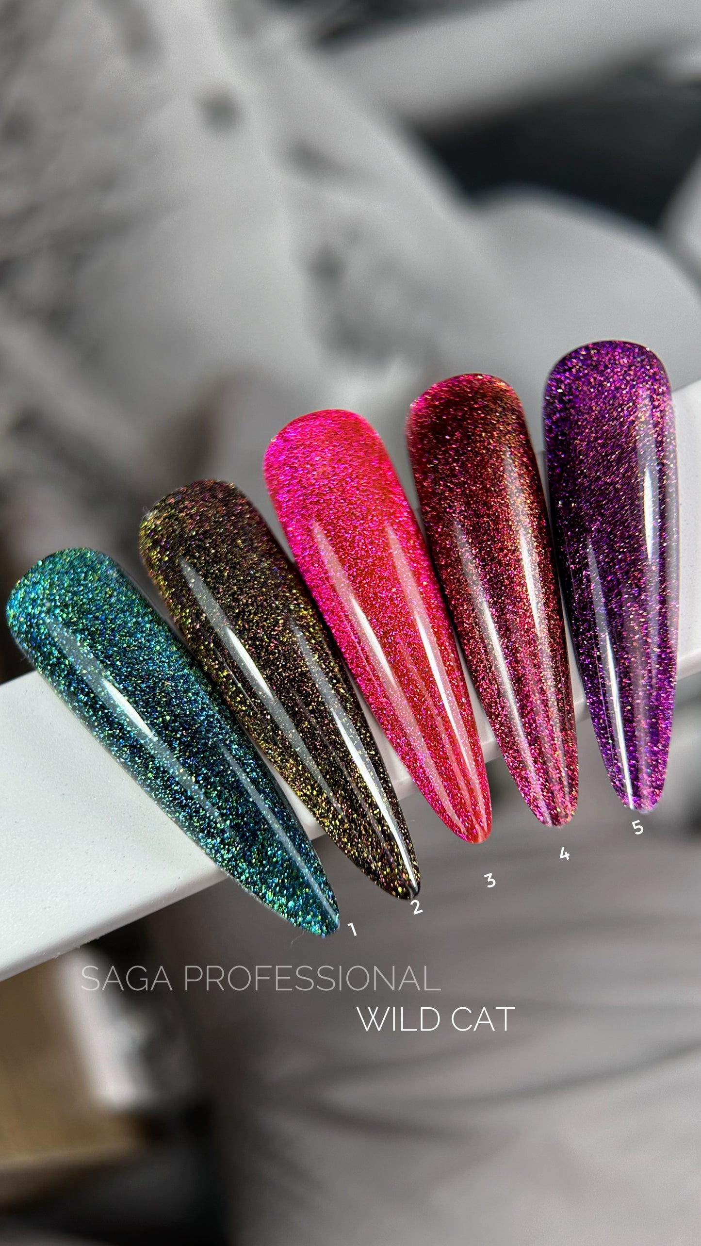 Gel Polish SAGA Professional WILD CAT 01, 9ml