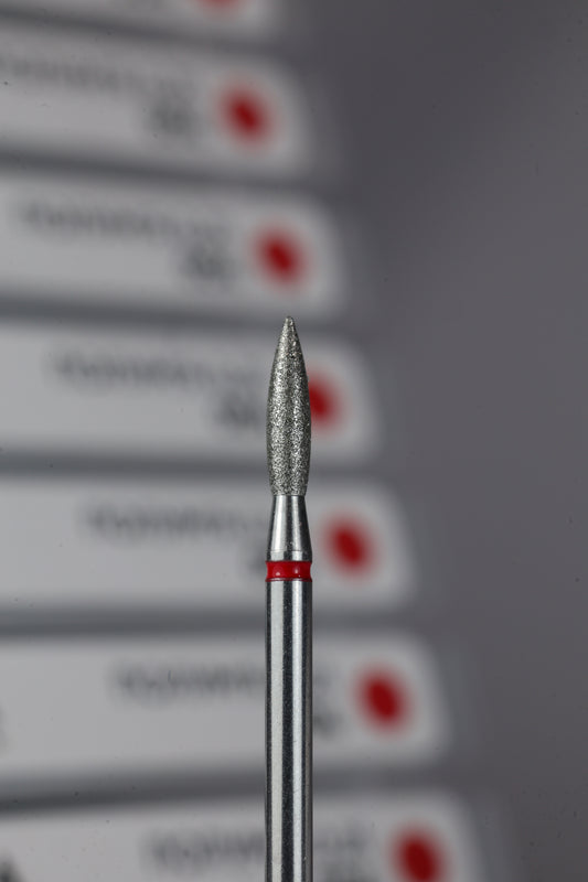 SAGA Professional Diamantfräse "Flamme" 2.1mm Rot 004