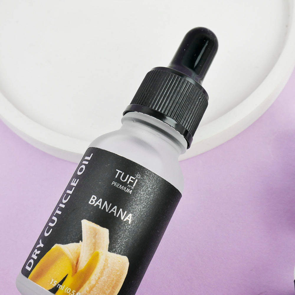Trockenes Nagelhautöl TUFI profi PREMIUM Banane 15 ml
