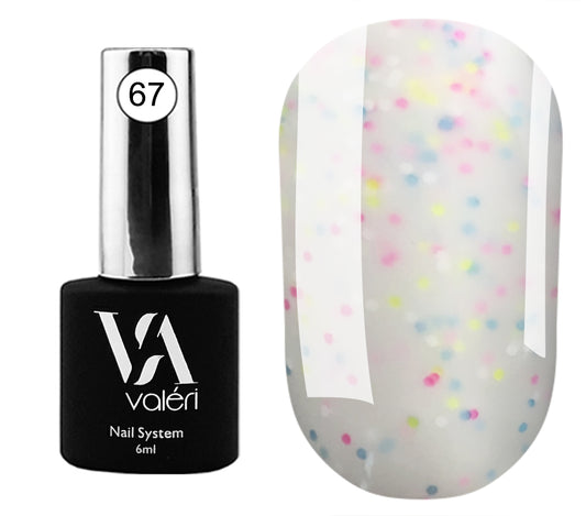 Rubber FRENCH Base VALERI 67 Dots, 6ml