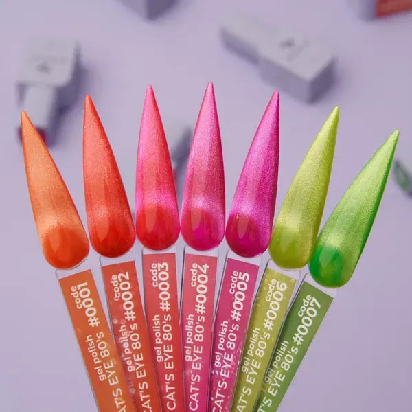 COLOR GEL POLISH "DNKa" Cat's Eye 80's #0005, 12 ml