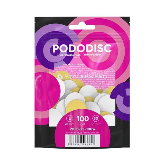Ersatzfeilen für Pedikür-Scheibe PODODISC STALEKS PRO L, 100grit (50 Stk)