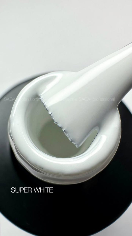 SAGA gel polish SUPER WHITE, 10ml