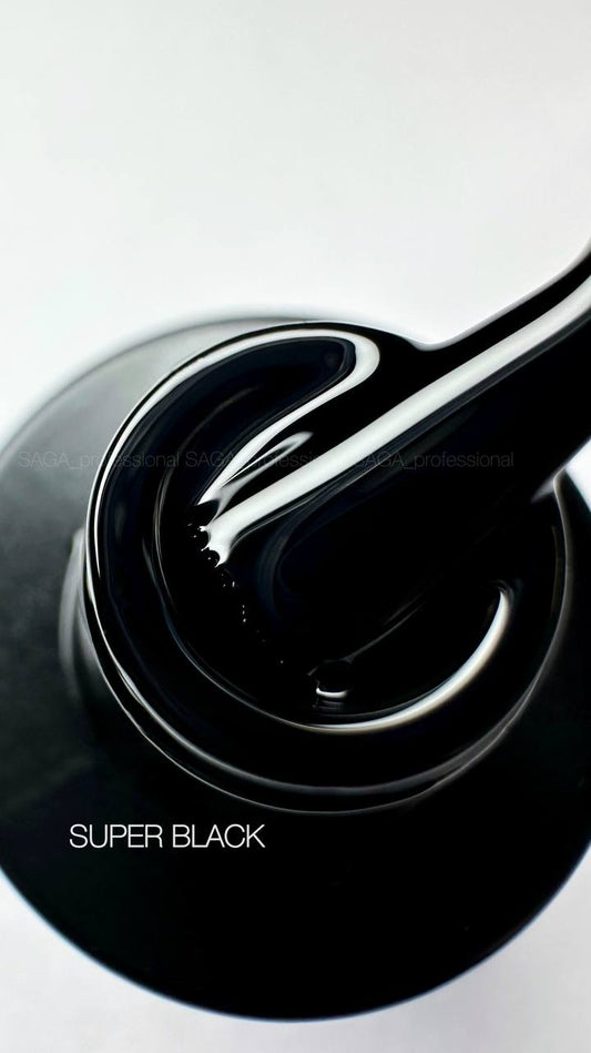 SAGA gel polish SUPER BLACK, 10ml
