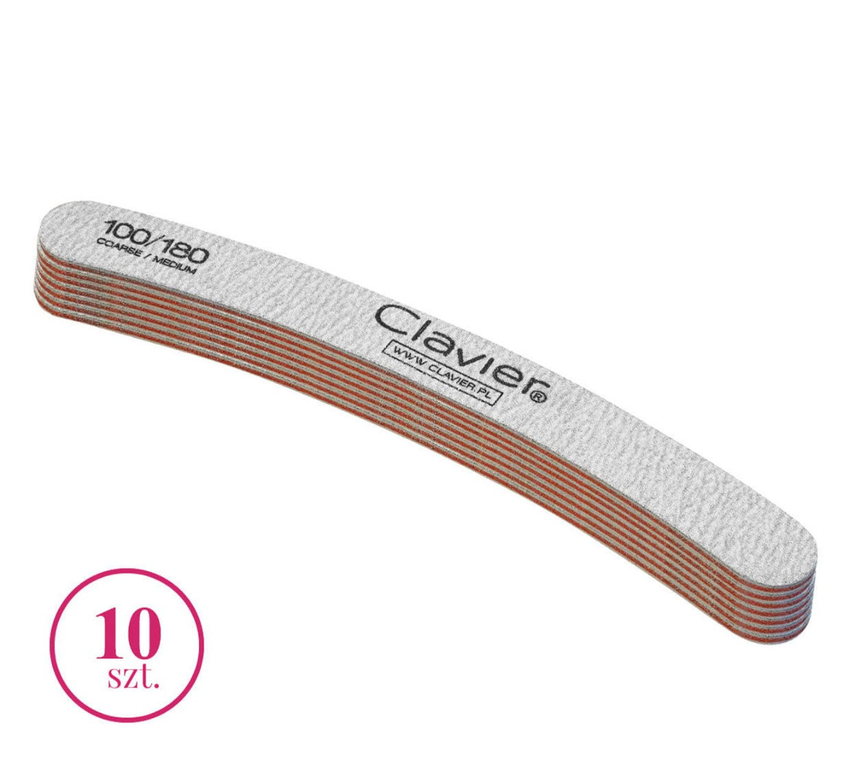 Nail file banana 180/240, 10 pieces.