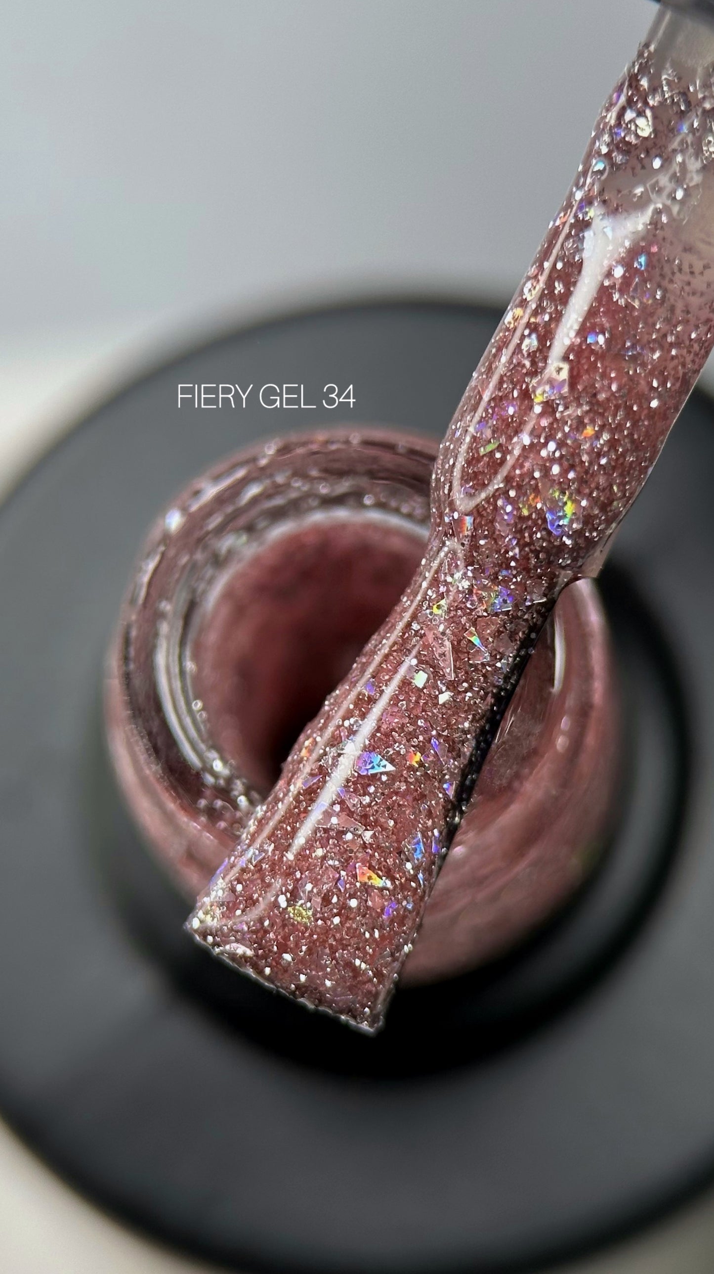 Gel Polish SAGA Professional FIERY Gel 34, 9ml