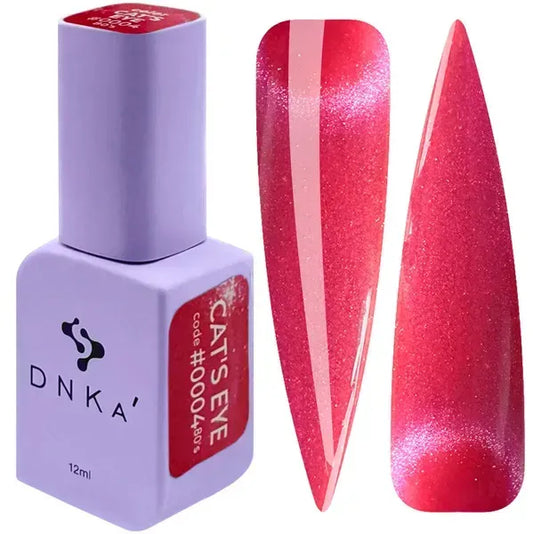 COLOR GEL POLISH "DNKa" Cat's Eye 80's #0004, 12 ml