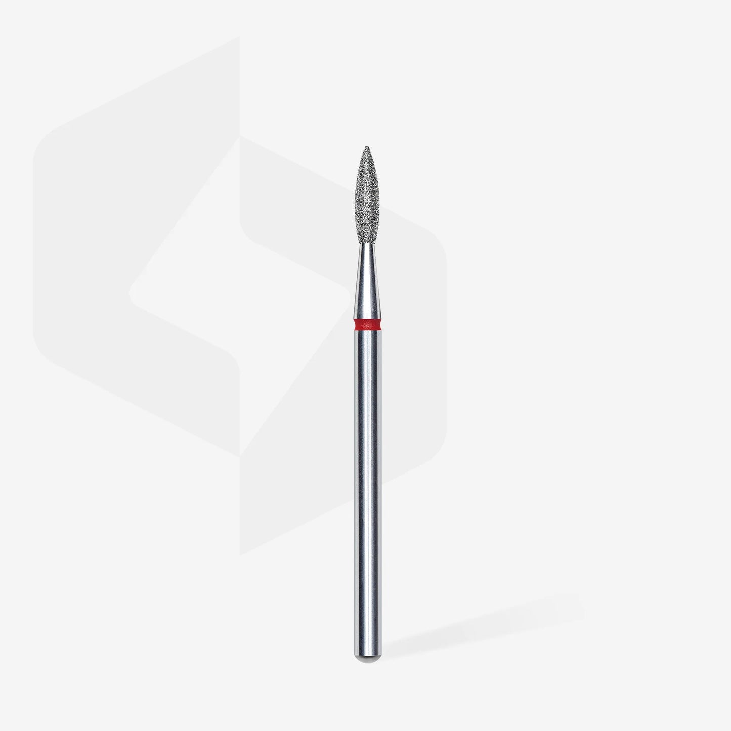 STALEKS Diamantfräse "spitze Flamme" rot, 2.1 mm / 8 mm