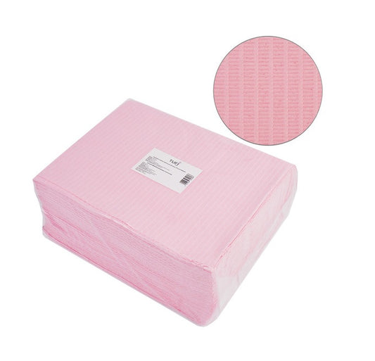 Papiermatten für die Maniküre TUFI profi PREMIUM Einweg laminiert feuchtigkeitsbeständig rosa 40x32 cm 50 Stück