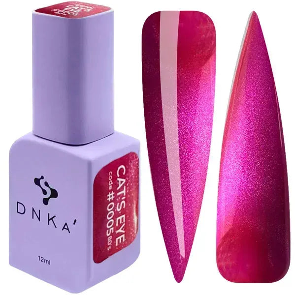 COLOR GEL POLISH "DNKa" Cat's Eye 80's #0005, 12 ml
