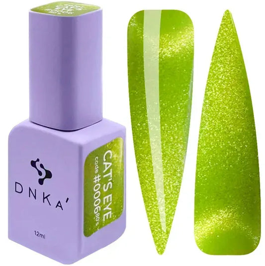 COLOR GEL POLISH "DNKa" Cat's Eye 80's #0006, 12 ml