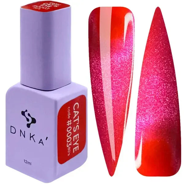 COLOR GEL POLISH "DNKa" Cat's Eye 80's #0003, 12 ml