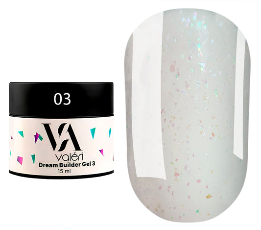 Builder gel VALERI DREAM 03, 15ml
