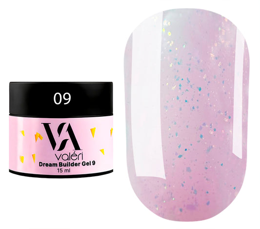 Builder gel VALERI DREAM 09, 15ml