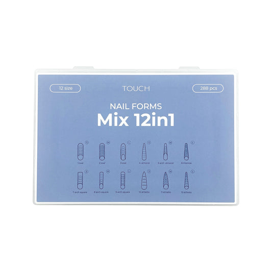 TOUCH Nail Tips Upper forms modeling Mix 12in1 ( 288 Stk. )