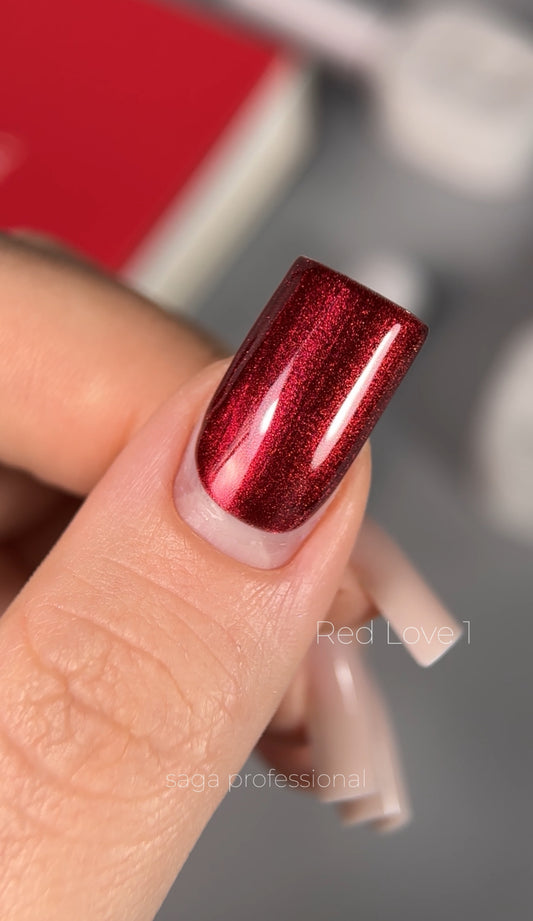 SAGA gel polish LOVE RED 01, 10ml