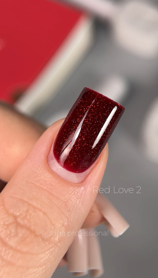 SAGA gel polish LOVE RED 02, 10ml