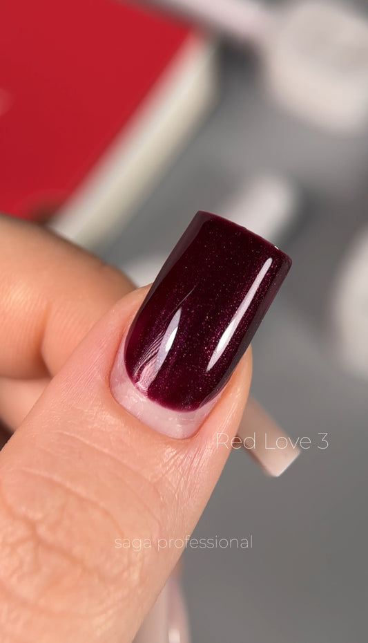SAGA gel polish LOVE RED 03, 10ml