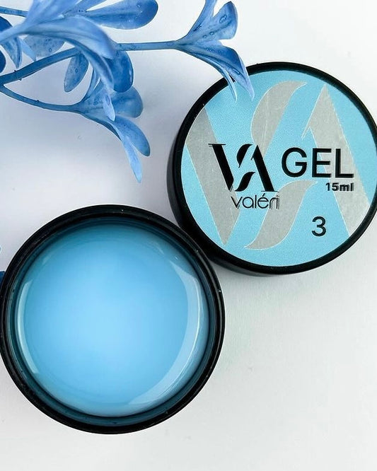 Builder gel VALERI 03 BLUE, 15ml