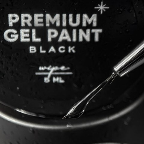 NAILSOFTHEDAY Premium gel paint  Black wipe, 5 ml