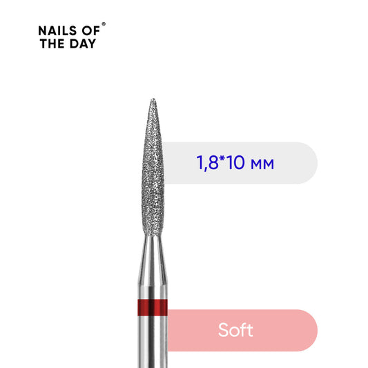 NAILSOFTHEDAY Flame red 1,8x10 mm