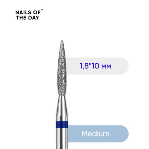 NAILSOFTHEDAY Flame blue 1,8x10 mm