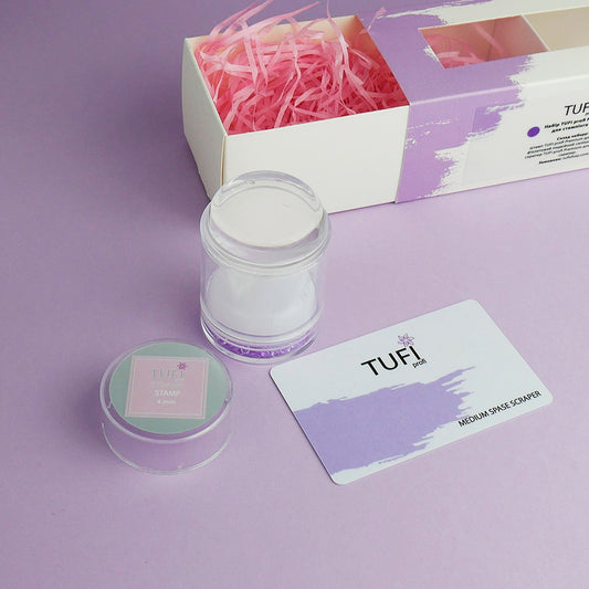 TUFI profi PREMIUM Set zum Stempeln Lila