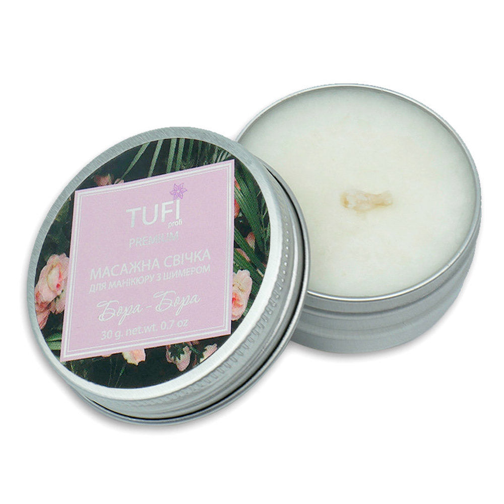 TUFI profi PREMIUM Massagekerze mit Glanz Bora Bora, 30g