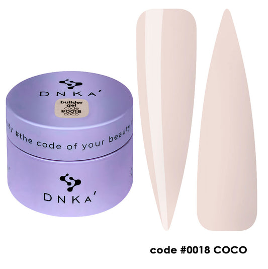 BUILDER GEL "DNKa", 30 ml #0018 Coco