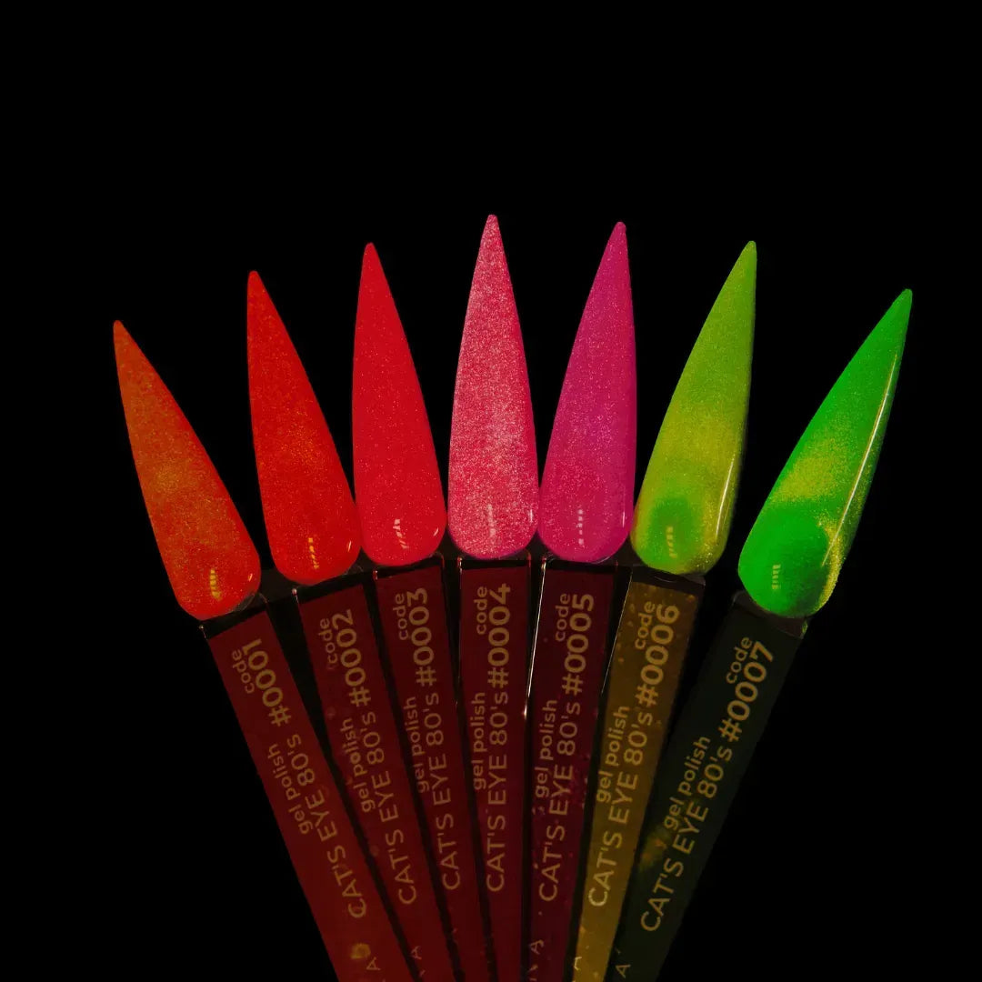 COLOR GEL POLISH "DNKa" Cat's Eye 80's #0005, 12 ml