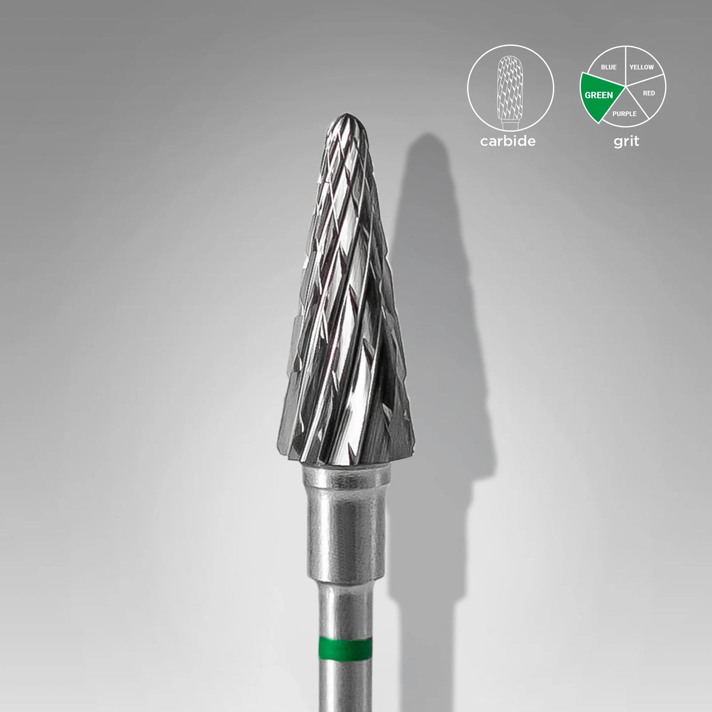 STALEKS Hartmetallfräse "Kegel", grün, Durchmesser 6 mm / 14 mm