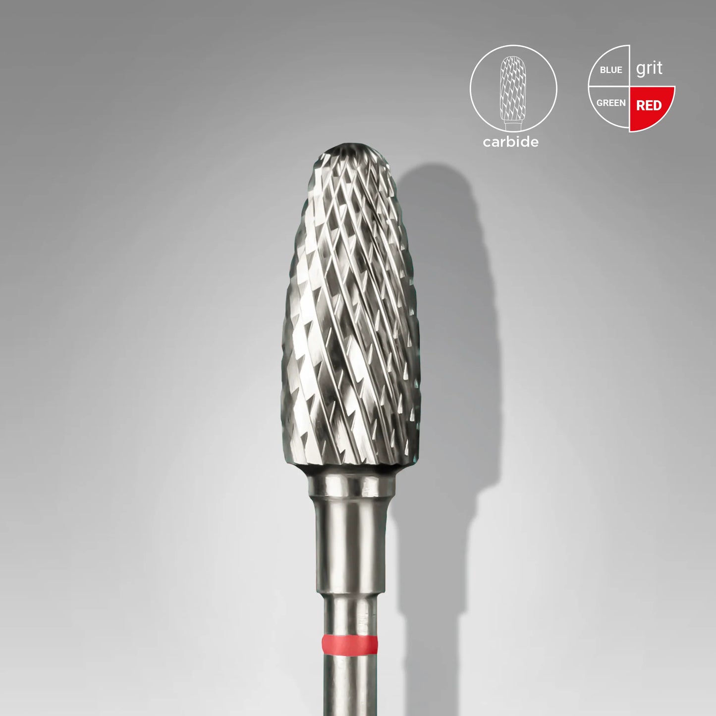 STALEKS Hartmetallfräse "Mais" rot, Durchmesser 6 mm / 14 mm