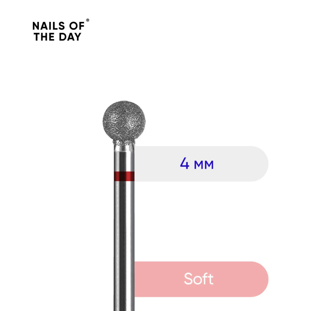 NAILSOFTHEDAY Ball red 4 mm