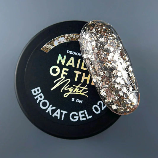 NAILSOFTHENIGHT Brokat gel 02, 5 ml