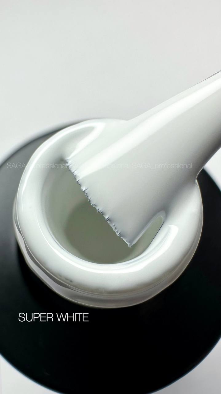 SAGA Gel polish SUPER WHITE, 10ml