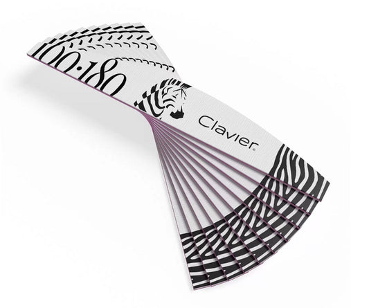 Nagelfeile Zebra grau 100/180, 10 Stk