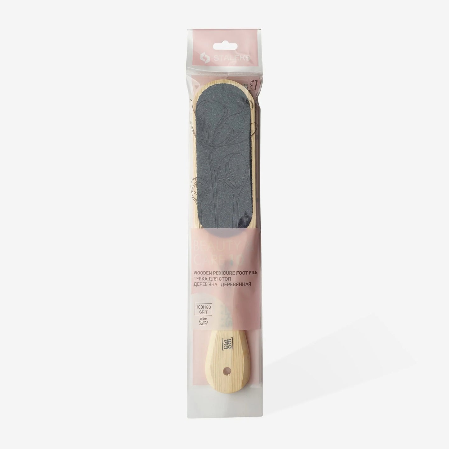 Pediküre Feile aus Holz STALEKS BEAUTY & CARE 10 TYP 1 (100/180)